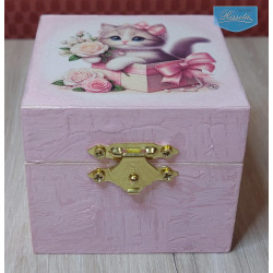 Alhajero de madera decorado (pequeño)